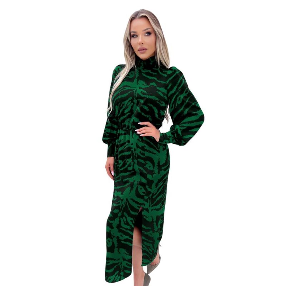 AX Paris Womens/Ladies Polyester High-Neck Midi Dress / Green